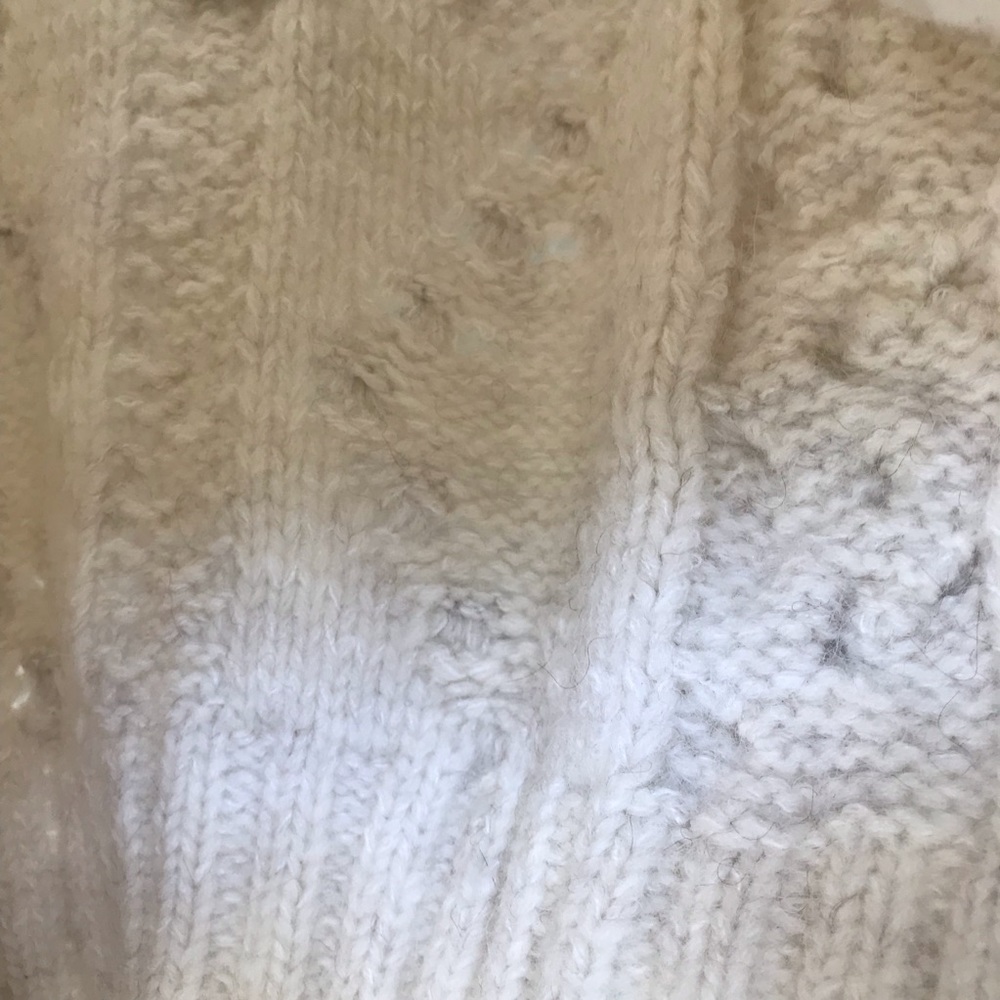Zara Knit Cardigan Jewel Button Cream Ivory - Picture 16 of 16
